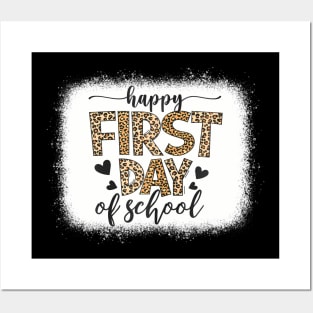 Retro  First Day of School Teacher Back to School Posters and Art